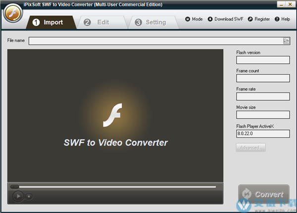 iPixSoft SWF to Video Converter最新破解版