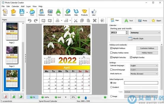 Photo Calendar Creator Pro v16.0中文破解版