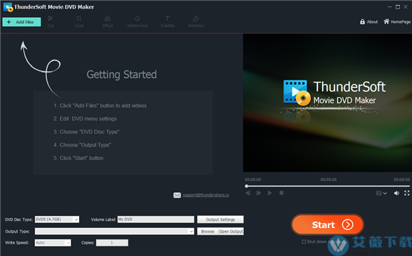 ThunderSoft Movie DVD Maker最新破解版 v10.0