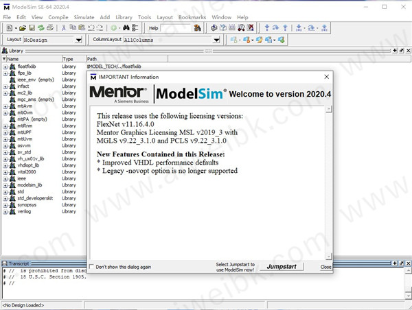 Mentor Graphics ModelSim SE 2020.4 x64 完美激活版