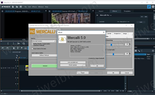 proDAD Mercalli V5 SAL+ 5.0.461.2破解版